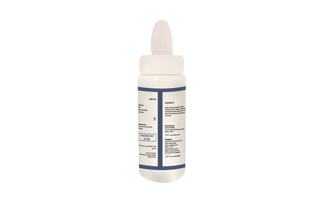 Bloom Blueberry Liquid Flavoured Colours    Plastic Bottle  500 millilitre
